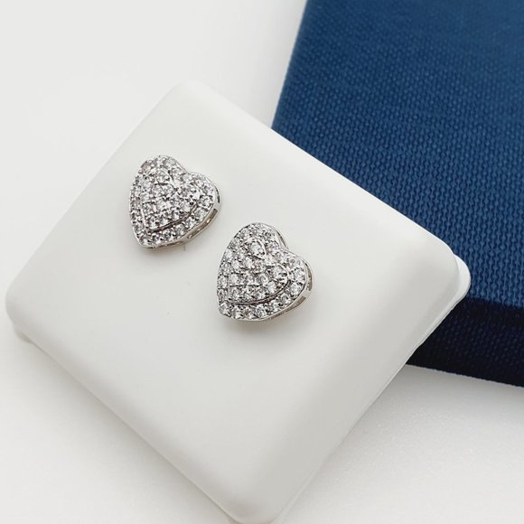 "925 Sterling Silver Plated CZ Earrings, INUS1BR160 - Picture 4 of 9
